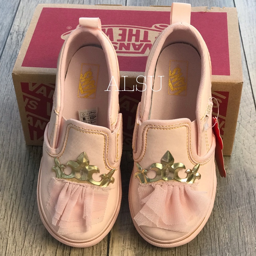NWT Vans Asher V Crown Princess 👑 Girl’s AUTHENT - Picture 5 of 8